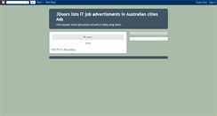 Desktop Screenshot of 3doors-sydney.blogspot.com