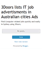 Mobile Screenshot of 3doors-sydney.blogspot.com
