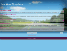 Tablet Screenshot of freewordtemplates.blogspot.com