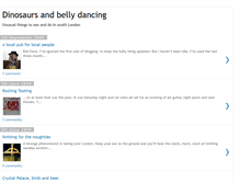 Tablet Screenshot of dinosaursandbellydancing.blogspot.com