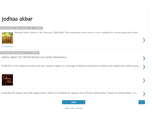 Tablet Screenshot of jodhaa-akbar.blogspot.com