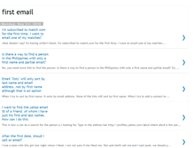 Tablet Screenshot of first-email3.blogspot.com