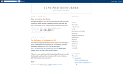 Desktop Screenshot of ilpsphd.blogspot.com