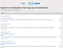 Tablet Screenshot of oogopdetoekomst.blogspot.com