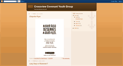 Desktop Screenshot of crossviewcovyouthgroup.blogspot.com