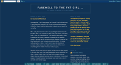 Desktop Screenshot of farewellfatgirl.blogspot.com