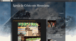 Desktop Screenshot of igrejadecristoemmessejana.blogspot.com