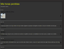 Tablet Screenshot of mishorasperdidas.blogspot.com
