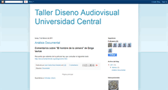 Desktop Screenshot of disenoaudiovisualuc2011.blogspot.com