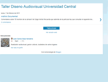 Tablet Screenshot of disenoaudiovisualuc2011.blogspot.com