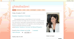 Desktop Screenshot of ghinabadawi.blogspot.com