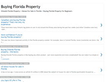 Tablet Screenshot of buyingfloridaproperty.blogspot.com