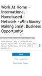 Mobile Screenshot of homebased-work-at-home-business.blogspot.com