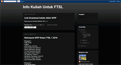 Desktop Screenshot of ftslinfo.blogspot.com
