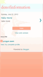 Mobile Screenshot of denofinformation.blogspot.com