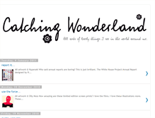 Tablet Screenshot of catchingwonderland.blogspot.com