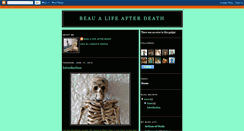 Desktop Screenshot of beaualifeafterdeath.blogspot.com