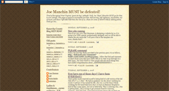 Desktop Screenshot of manchin-must-go.blogspot.com