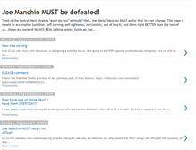 Tablet Screenshot of manchin-must-go.blogspot.com