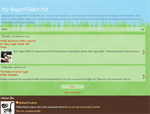 Tablet Screenshot of mysugargliderpet.blogspot.com