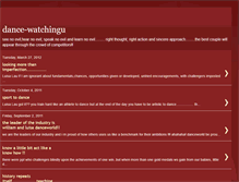 Tablet Screenshot of dance-watchingu.blogspot.com