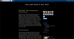 Desktop Screenshot of louanddavesbigtrip.blogspot.com