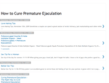 Tablet Screenshot of bestprematureejaculationcure.blogspot.com