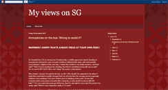 Desktop Screenshot of mysgviews.blogspot.com