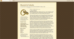 Desktop Screenshot of marriedcatholics.blogspot.com