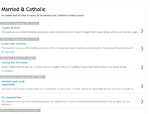 Tablet Screenshot of marriedcatholics.blogspot.com