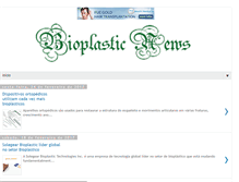 Tablet Screenshot of bioplasticnews.blogspot.com