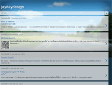 Tablet Screenshot of jaydaydesign.blogspot.com