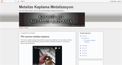 Desktop Screenshot of metalizekaplama.blogspot.com