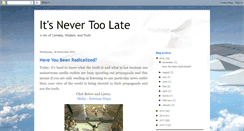 Desktop Screenshot of neverlatebutsorry.blogspot.com