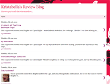 Tablet Screenshot of kristabellareviews.blogspot.com