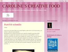 Tablet Screenshot of carolinesfood.blogspot.com