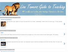 Tablet Screenshot of liontamersguide.blogspot.com