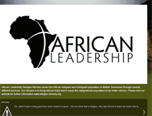 Tablet Screenshot of africanleadership-refugeeministry.blogspot.com