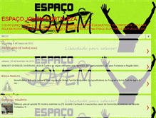 Tablet Screenshot of espacojovemfor.blogspot.com