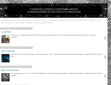 Tablet Screenshot of constellationcontemplation.blogspot.com