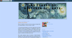 Desktop Screenshot of lasclasesdehistoriadelarte.blogspot.com