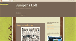 Desktop Screenshot of junipersloft.blogspot.com