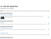 Tablet Screenshot of lavidadeldeportista.blogspot.com