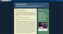 Desktop Screenshot of magazyn-rekruter.blogspot.com