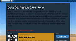 Desktop Screenshot of dogsxlrescue.blogspot.com