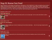 Tablet Screenshot of dogsxlrescue.blogspot.com