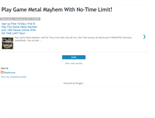 Tablet Screenshot of gamemetalmayhem.blogspot.com