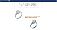 Desktop Screenshot of platinum-antique-engagement-ring.blogspot.com