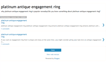 Tablet Screenshot of platinum-antique-engagement-ring.blogspot.com