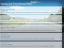 Tablet Screenshot of gamesentertainmentbuzz.blogspot.com